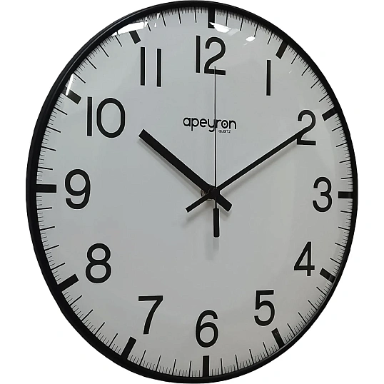 Часы настенные, круглые, цвет корпуса черный, d30, Apeyron PL251253