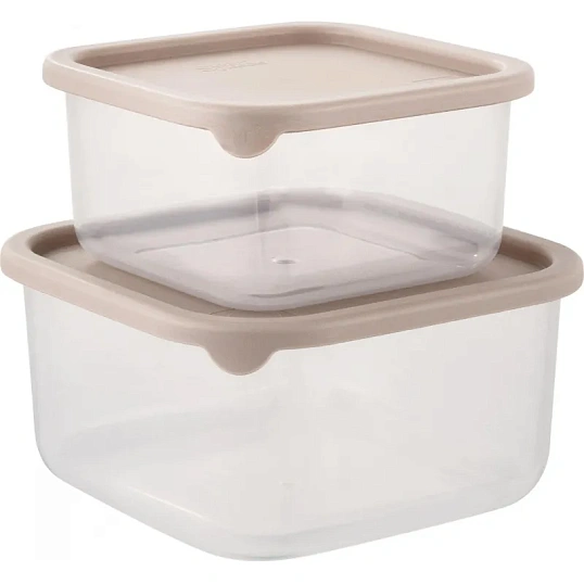 Набор контейнеров Vanilla (0,4л + 0,8л) с гибкой крышкой латте