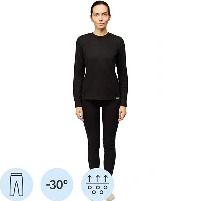 Термолегинсы жен.чер. (темп.-30) р-р 50 (G22-0051P)