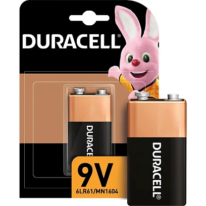 Батарейка DURACELL 6LR61-1BL/6LF22-1BL/Крона 9V бл/1шт