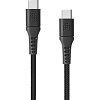 Кабель зарядный Rocket Contact ткан.оплётка USB-C/USB-C 1м(RDC512BL01CT-CC)