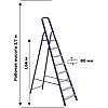 Стремянка Алюмет стальная окрашенная с алюминиевыми ступенями  8 ст. М8408