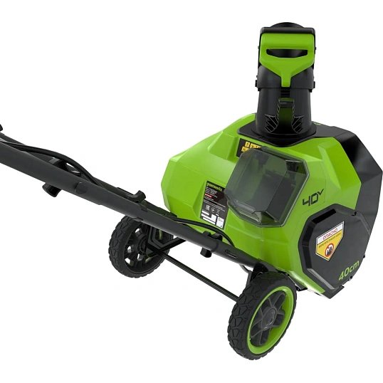 Снегоуборщик аккумуляторный Greenworks G40ST40, 40V АКБ 4 Ач и ЗУ 2603607UB