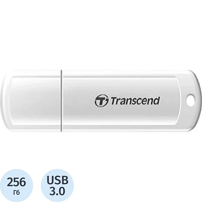 Флеш-память Transcend Jetflash (TS256GJF730)256GB/USB3.1/белый
