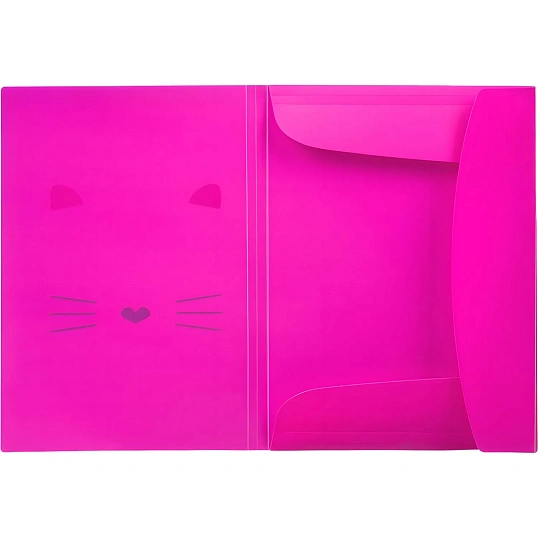 Папка на резинках А4 №1School Kitty розовая