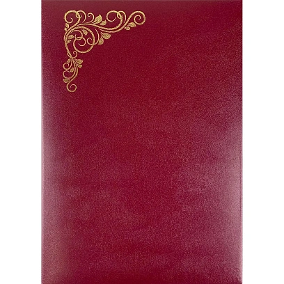 Папка Адресная б/в бордо 15А001 Виньетка/10/ 15А001_б