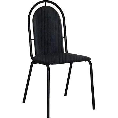 Стул UD_Селена (СМ-7/23) каркас черный, ткань черная Т-11