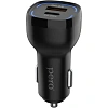 Зарядное устройство автомобильное PERO AC05 USB-A QC3.0/USB-C PD/38W/черное