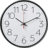 Часы настенные круг d=25см, основание черное Классика арт.2524-002