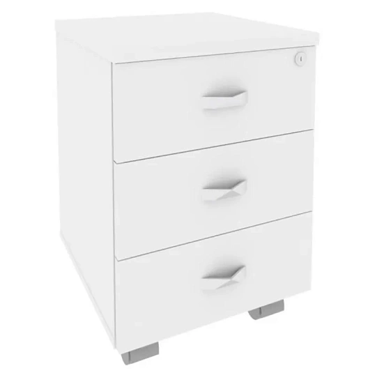 Тумба ONIX . мобильная O.ТМ-3 белый бриллиант