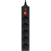 Сетевой фильтр Buro 500SH-1.8-UPS-B 1.8м (5 розеток) черный(коробка)
