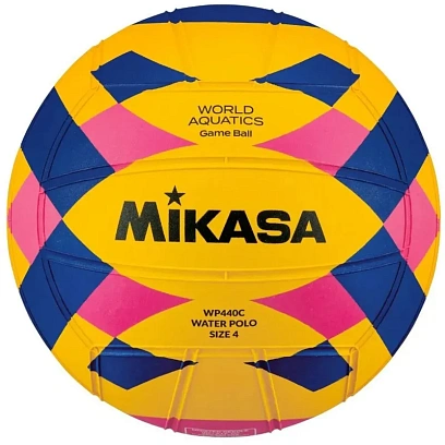 Мяч для водного поло MIKASA WP440C р.4, жен, FINA Approved, резина