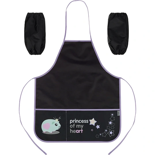 Фартук для труда Комус Класс Princess, ФН 41-1,2 карман,нарукавн,535x445 мм