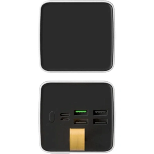 Внешний аккумулятор PERO PB09 50000 mAh,Li-Pol,output USB-C + 4USB-A,белый