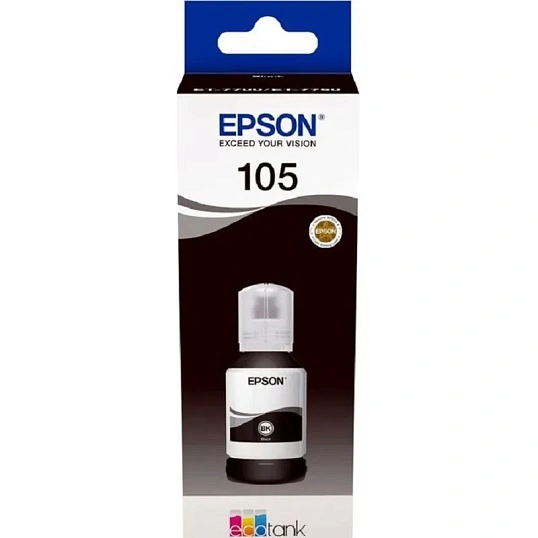 Чернила Epson 105 T00Q1 C13T00Q140 чер.пигм. дляL7160/L7180