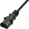 Кабель питания Euro-C13 (F), 10А, 0,75мм2, 1.8м, чер (OPC001)