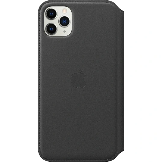 Чехол -книжка Apple Leather Folio для iPhone 11 Pro Max, чер, MX082ZM/A