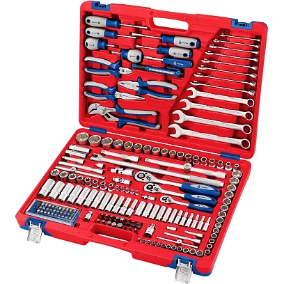 Набор инструментов 174 предмета, универсальный МАСТАК 01-174C