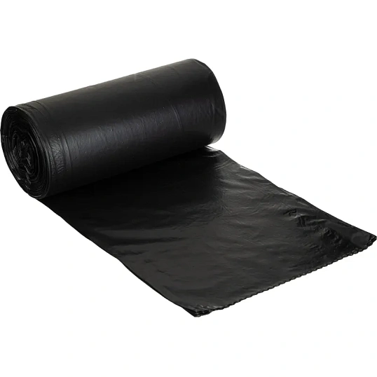 Мешки для мусора 160 л, 87х120см 20 шт/рул 30мкм (ПВД)(черные.)