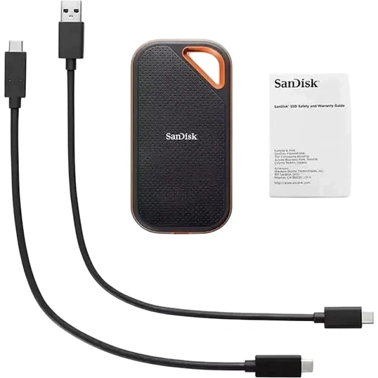 Портативный SSD Sandisk 1TB Extr.Port. V2 USB 3.2[R/W -1050/1000 MB/s]черн