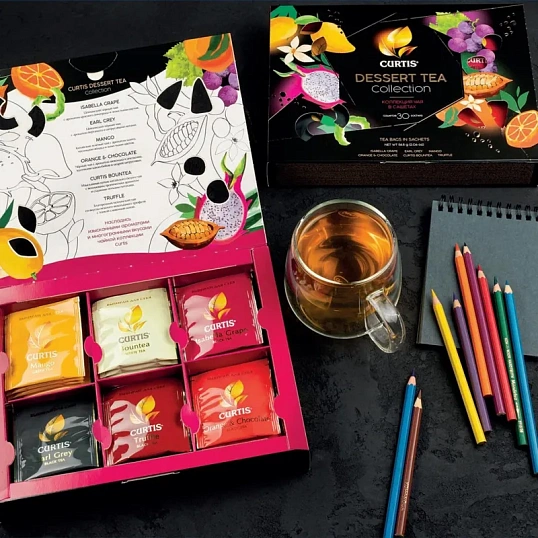 Чай Curtis Dessert Tea Collection ассорти, 30 сашет