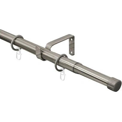 Карниз ARX_один. 16/19мм Телескоп 56.587 160/300 с мет.кольцами, хром матов