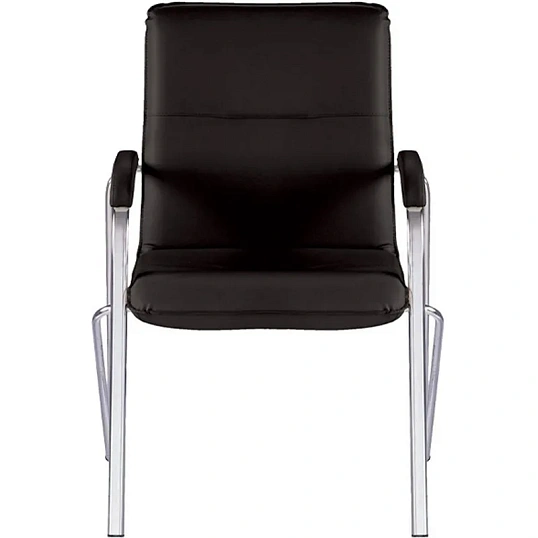 Конференц-кресло UA_EChair SAMBA Chrome к/з черный/к/з (V-4)