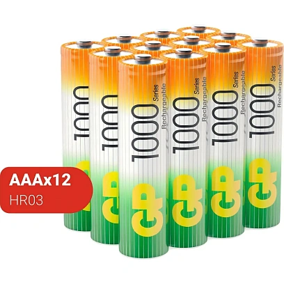 Аккумулятор GP GP100AAAHC-B12/100AAAHCRGY-B12 /312 ААА 1000(min950mAh)12шт