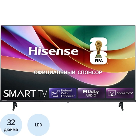 Телевизор Hisense 32A4S, HD ready, смарт