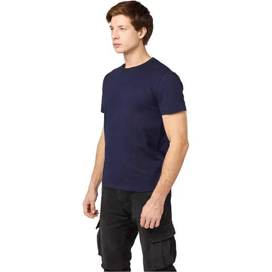 Футболка (160 г.) с кор.рукавом т.-син.(XXL)