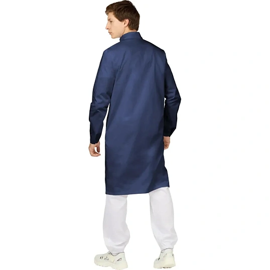 Халат для пищевого пр-ва у17-ХЛ муж.ХАССП  син.(р.56-58) р.182-188