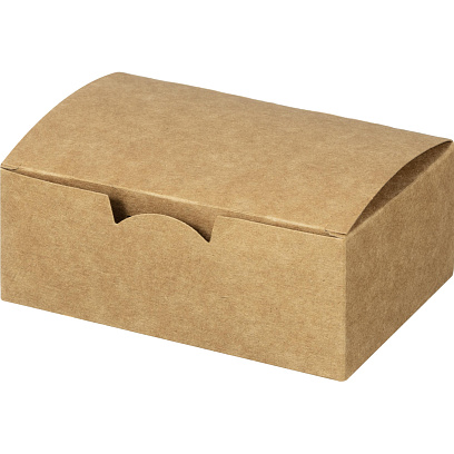 Упаковка ECO FAST FOOD BOX S, 115х75х45, крафт, 600 шт/кор