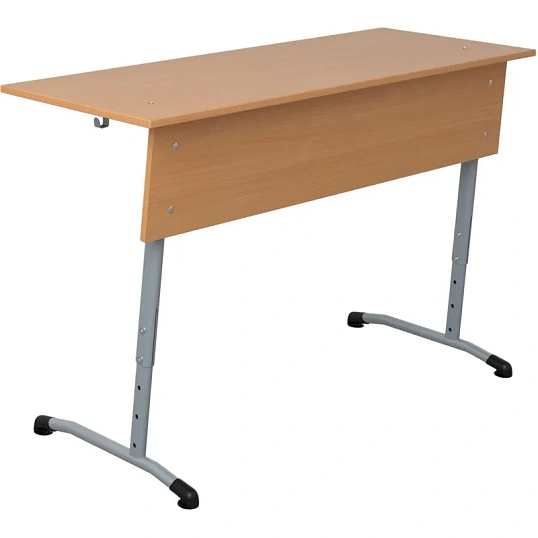 Парта МЕТ_ Стол ученический Гармония 2-местный 3-7г.р. бук/серый