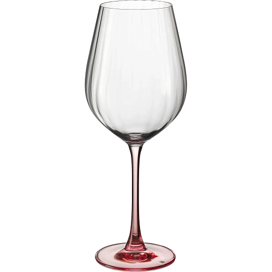 Набор бокалов д/красн вина COLUMBA OPTIC 650мл; Розовая ножка 2шт, БСС0499