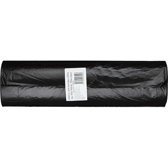 Мешки для мусора ПВД 240л 50мкм 50шт/рул черные 90х140см_Green Pack
