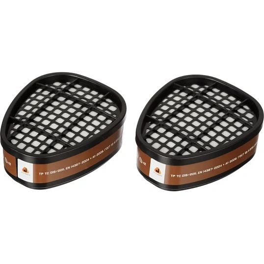 Фильтр противогазовый Jeta Safety 6550, класса А2, 2шт/уп