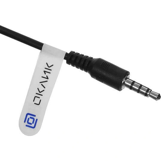 Наушники Оклик (HP-M211VB) HP-M211V, мониторные, 1.8м черный проводные