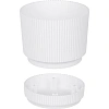 Кашпо Idea Стрип с подставкой, белое, d 110 мм, 600 мл, М 3245