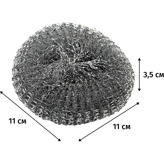 Губка-мочалка YORK из нерж.стали Мега 1шт/уп