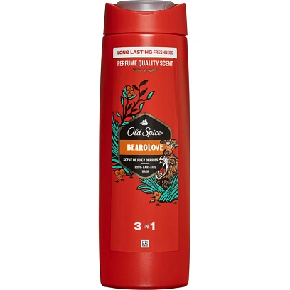 Гель для душа + шампунь OLD SPICE 2в1 Bearglove 400мл
