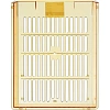 Лоток горизонтальный Attache Bright Colours решетчатый прозрачный желтый