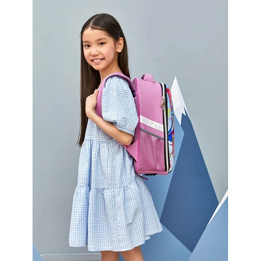 Ранец Комус Класс Light1 Девочка кошка,  1 отд, эргоном