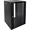 Шкаф настенный ЦМО разб. 12U(600х520)дверь стекло,черн (ШРН-Э-12.500-9005)