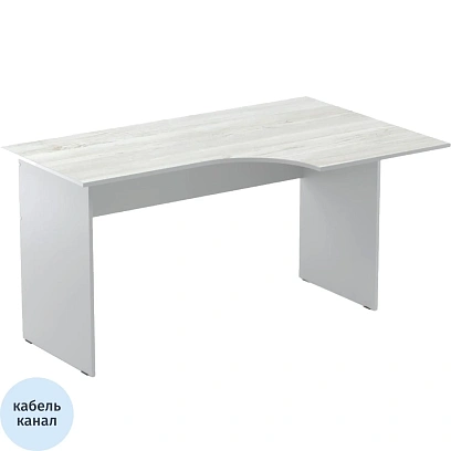 Стол эргономичный Easy St LT 16/16 01002700 прав сосна/сер 1400x900/600x740