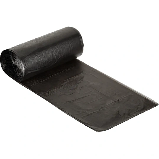 Мешки для мусора 35 л, 50х60см 50 шт/рул 7 мкм (ПНД)(чер.)