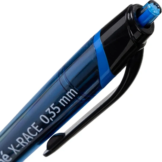 Ручка шариковая автомат. Attache X-Race лин 0,35мм масл, с манж,синяя