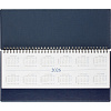 Планинг датированный 2026, синий, 303х150 мм, 120стр, АТТАСНЕ Agenda