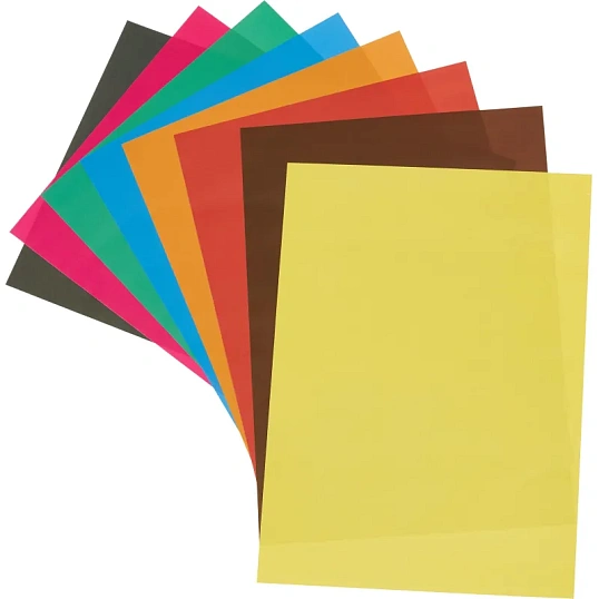 Бумага цветная №1School 8л.8цв.А4 мелован Отличник