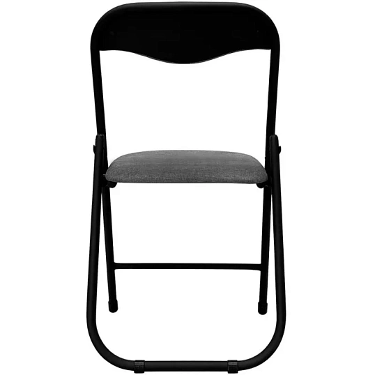 Стул складной  каркас черный,обивка ткань серый  РС 04