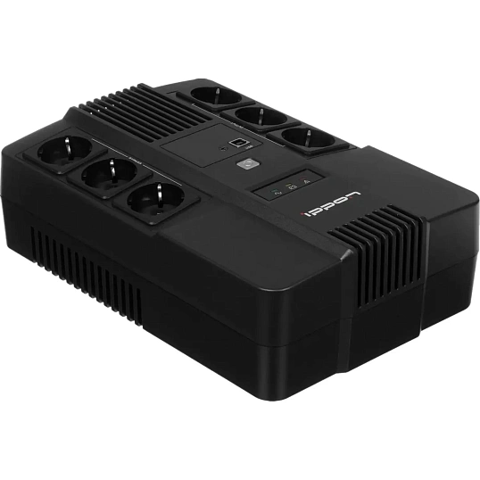 ИБП Ippon Nut 650 650ВА/360Вт черный(2050150)
